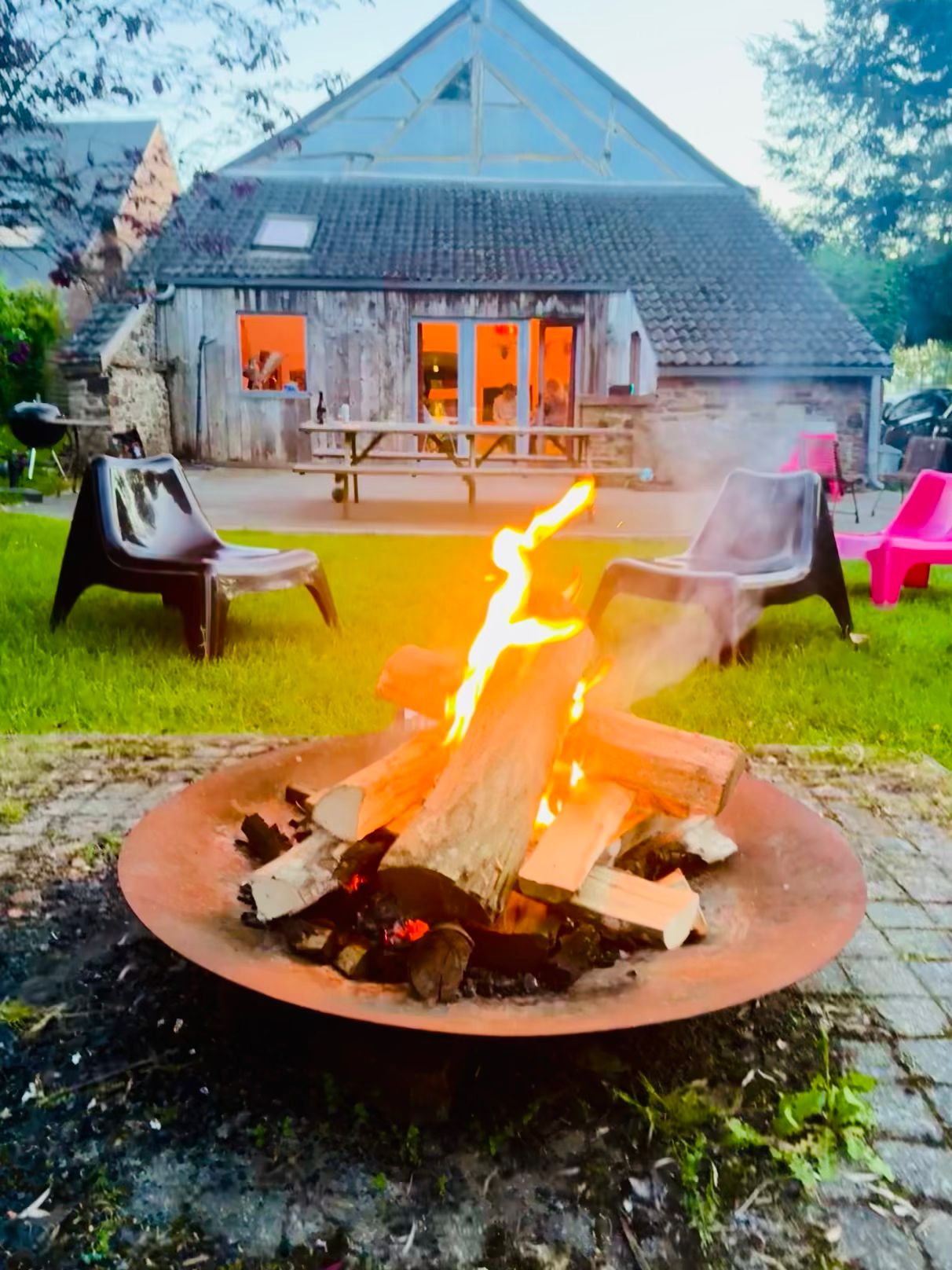 Feu de camp et gîte